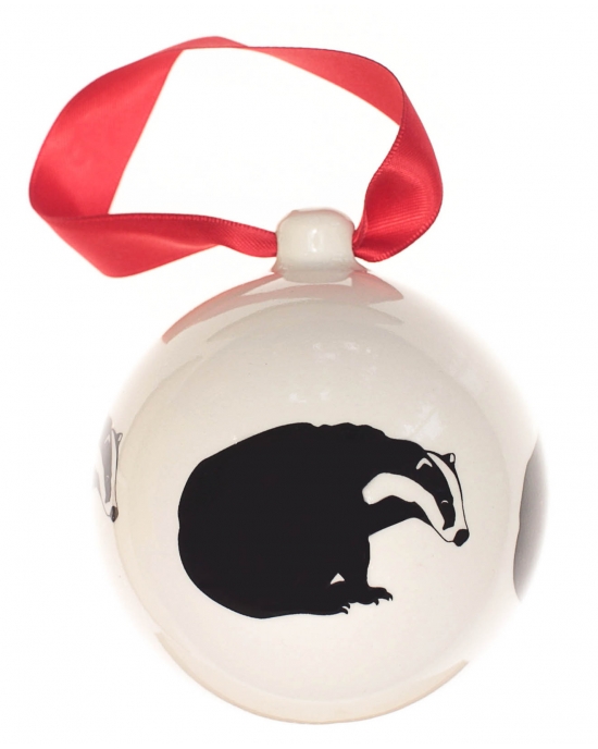 Christmas bauble Badger (7,5cm)