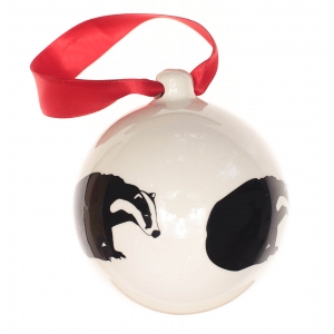 Christmas bauble Badger (7,5cm)