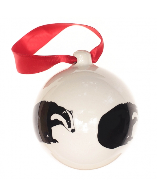 Christmas bauble Badger (7,5cm)