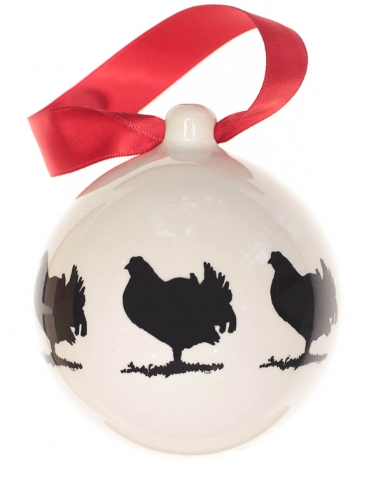 Christmas bauble Wood grouse 2 (7,5cm)