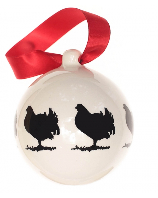 Christmas bauble Wood grouse 2 (7,5cm)