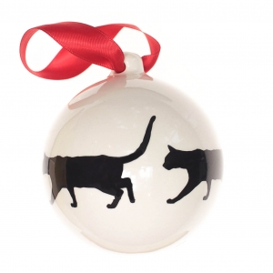 Christmas bauble Cat (7,5cm)