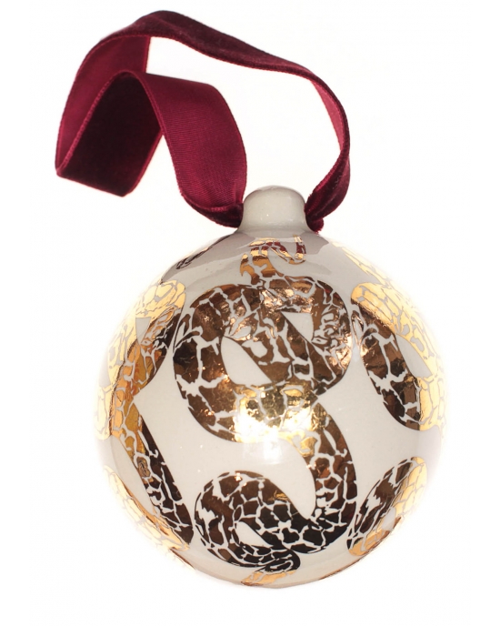 Christmas bauble Gold Serpent (7,5cm)