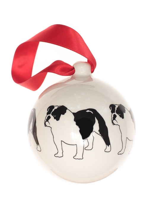 Christmas bauble Bulldog (7cm)