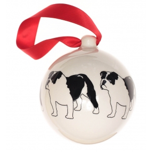 Christmas bauble Bulldog (7cm)