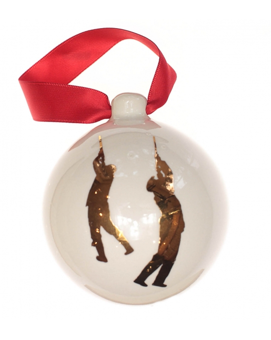 Christmas bauble Gold Shoot (7cm)