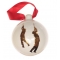 Christmas bauble Gold Shoot (7cm)