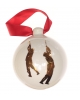 Christmas bauble Gold Shoot (7cm)