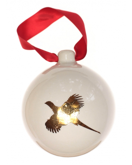 Christmas bauble Gold Shoot (7cm)