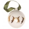 Christmas bauble Gold Boxing Hare (6,5cm)