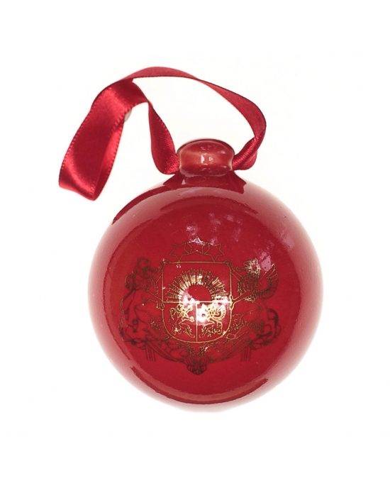 Christmas bauble Coat of arms of Latvia (5,5cm)