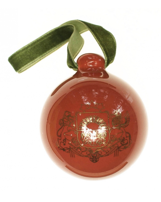 Christmas bauble Coat of arms of Latvia (5,5cm)