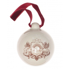 Christmas bauble Coat of arms of Latvia (5,5cm)