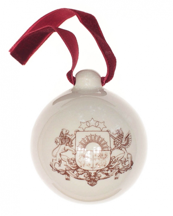 Christmas bauble Coat of arms of Latvia (5,5cm)
