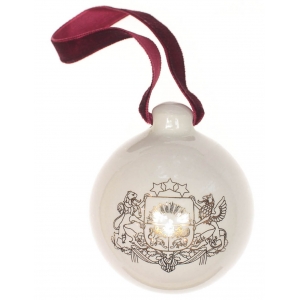 Christmas bauble Coat of arms of Latvia (5,5cm)
