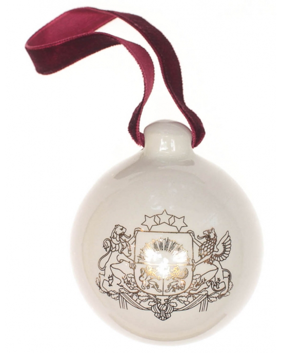 Christmas bauble Coat of arms of Latvia (5,5cm)