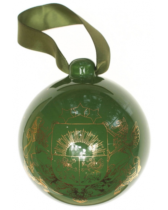 Christmas bauble Coat of arms of Latvia (7,5cm)