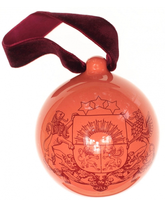 Christmas bauble Coat of arms of Latvia (7,5cm)