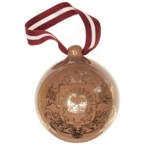 Christmas bauble Coat of arms of Latvia (7,5cm)