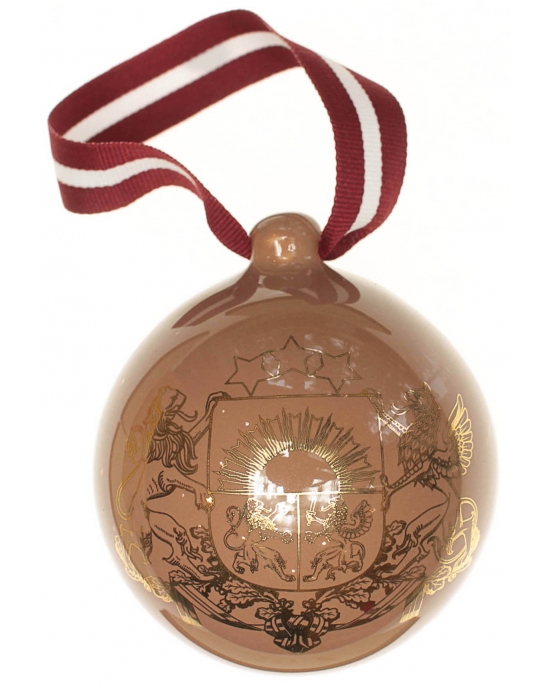 Christmas bauble Coat of arms of Latvia (7,5cm)
