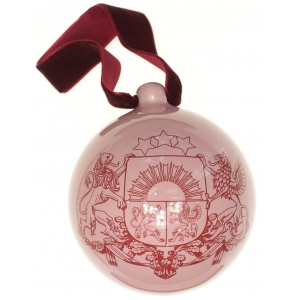 Christmas bauble Coat of arms of Latvia (7,5cm)