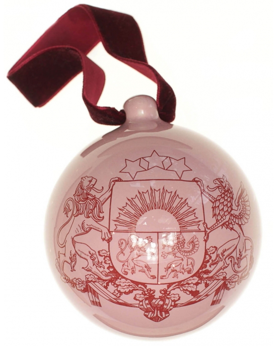Christmas bauble Coat of arms of Latvia (7,5cm)