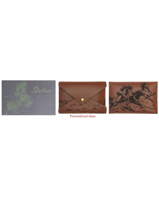 Business card case Horses BCC28