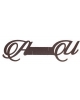 Drinking glasses decorations Initials GD1