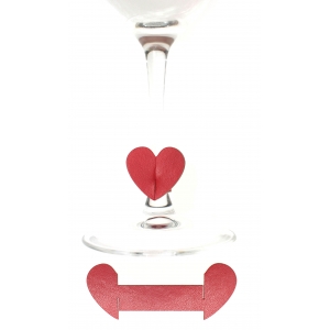 Drinking glasses decorations Heart GD6