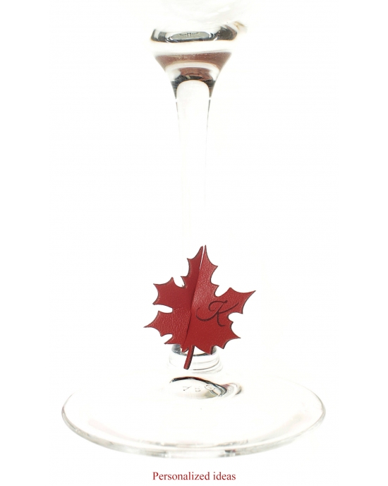 Drinking glasses decorations Leave GD3