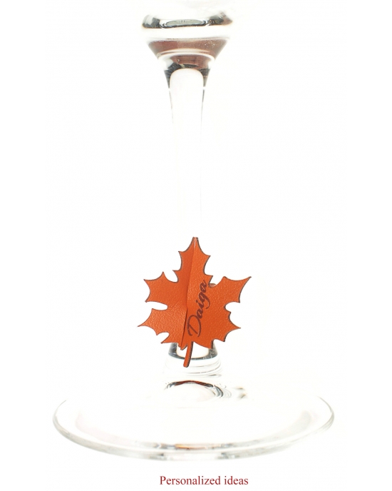 Drinking glasses decorations Leave GD3