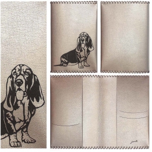 Pets passport cover Basset Hund PCP4 
